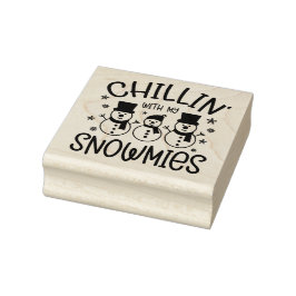 Chillin mit meinen Schneemassen Gummistempel