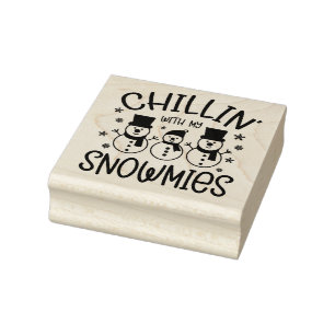 Chillin mit meinen Schneemassen Gummistempel