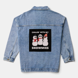 Chillin' mit meinen Schneemassen Jeansjacke