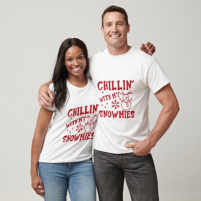 Chillin' mit meinen Snomen Weihnachts-T - Shirt (Unisex)