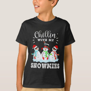 Chillin mit meinen Snowmies Funny Christmas T-Shirt