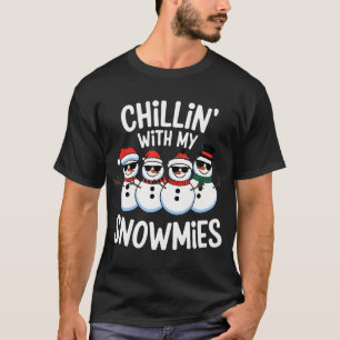 Chillin mit meinen Snowmies Funny Snowman Weihnach T-Shirt
