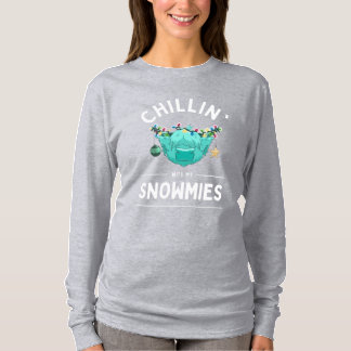 Chillin mit meinen Snowmies, lange Ärmel T-Shirt