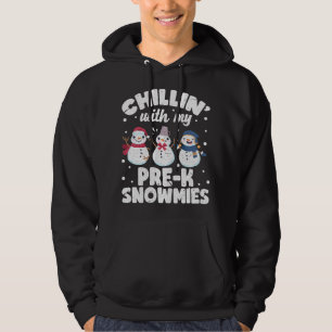 Chillin mit meinen Snowmies Niedlicher Snowman Ugl Hoodie
