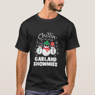 Chillin mit meiner Garland Snowmies Funny Christma T-Shirt