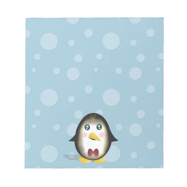 Chillin' Penguin Notepad Notizblock (Vorderseite)