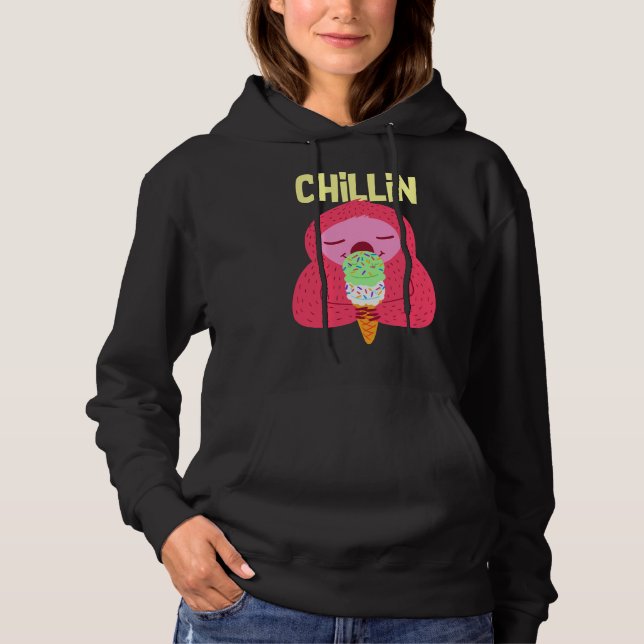 Chillin Sloth Chilling Hoodie (Vorderseite)