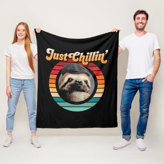 Chillin’ Sloth Fleecedecke (Beispiel)