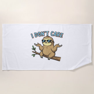 Chillin' Sloth ist mir egal, wie ich essenzielle T Strandtuch