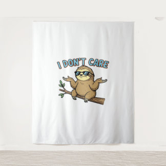 Chillin' Sloth ist mir egal, wie ich essenzielle T Wandteppich
