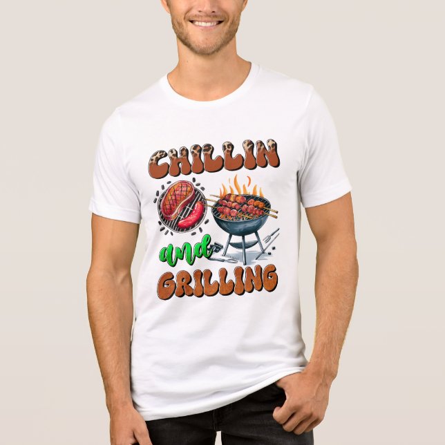 Chillin-T - Shirt und Grillin (Vorderseite)