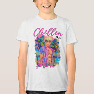 Chillin wie ein Felon Funny Trump für Präsident Su Tri-Blend Shirt