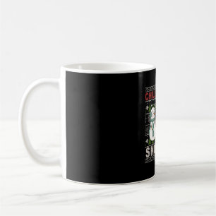 Chillin With My Snowmies Funny Ugly Christmas Kaffeetasse