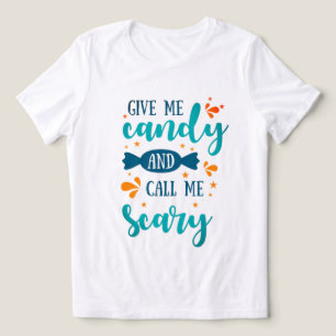 Chilling Charm: Green und Orange Halloween Zitat Tri-Blend Shirt