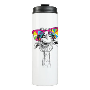 Chilling Giraffe Thermosbecher