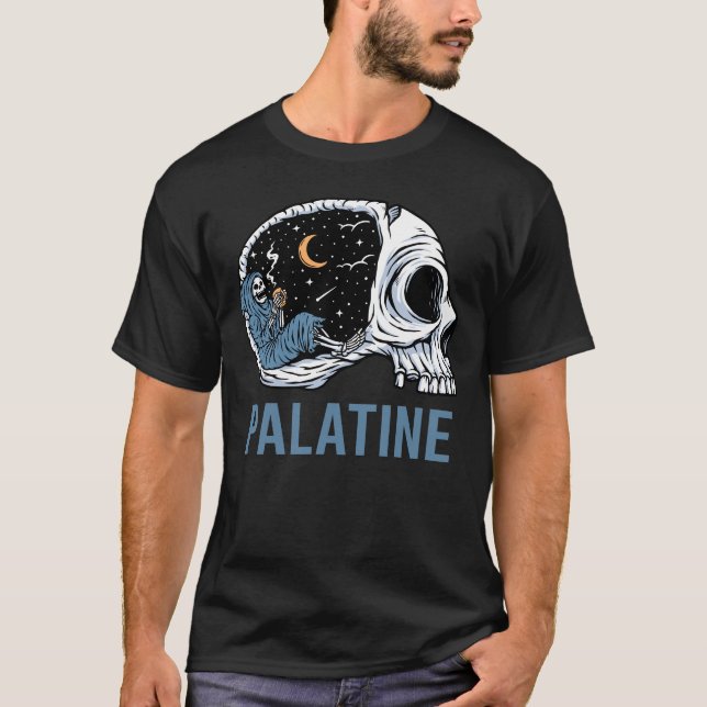 Chilling Skeleton - Palatine T-Shirt (Vorderseite)