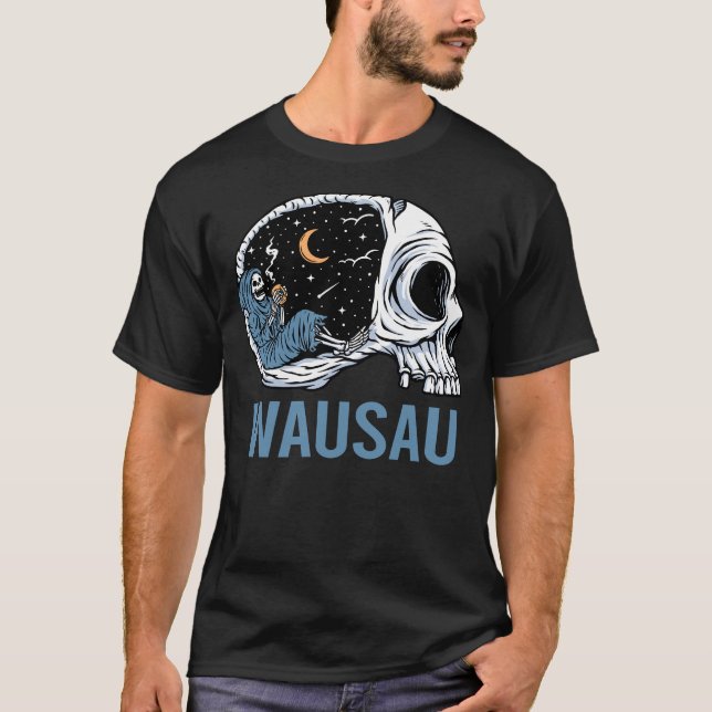Chilling Skeleton Wausau T-Shirt (Vorderseite)