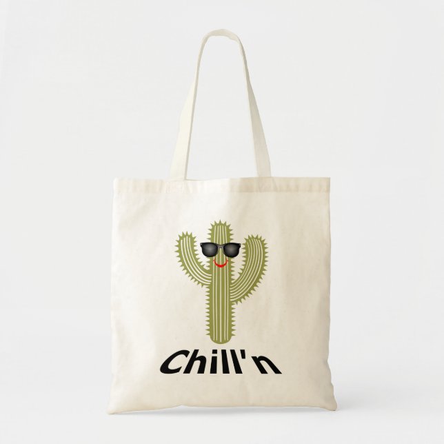 Chill'n Cactus Design - Budget Tasche (Vorne)