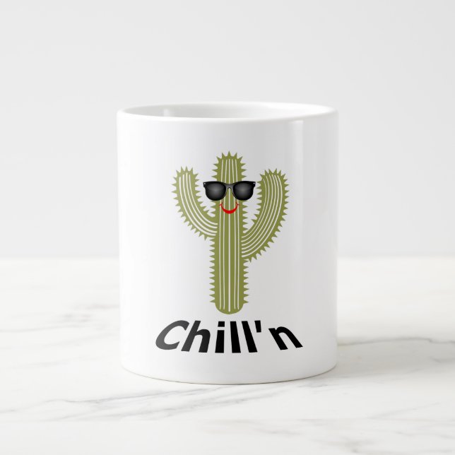 Chill'n Cactus Design - Jumbo Tasse (Vorderseite)