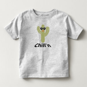 Chill'n Cactus Design - Kinder Feinripp T-Shirt