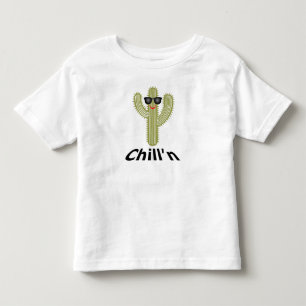 Chill'n Cactus Design - Kinder Feinripp T-Shirt