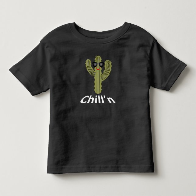 Chill'n Cactus Design - Kleinkind Fine Jersey T-Sh Kleinkind T-shirt (Vorderseite)