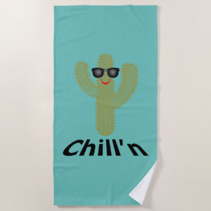 Chill'n Cactus Design - Serviette de plage