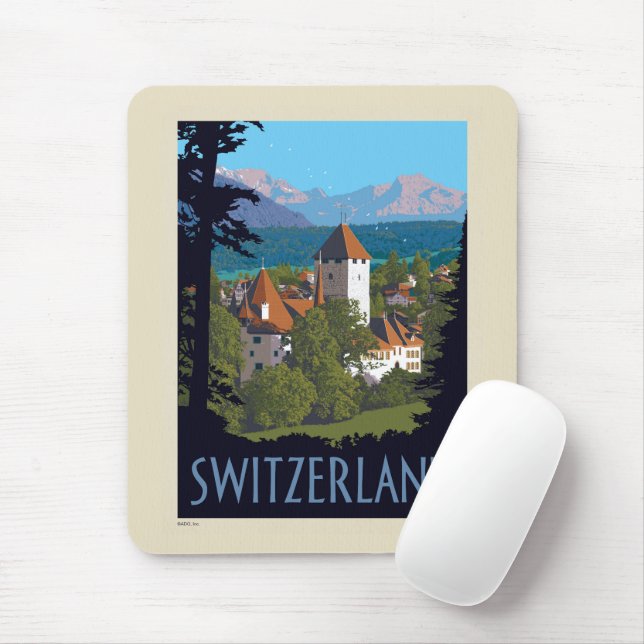 Chillon Castle | Schweiz Mousepad (Mit Mouse)