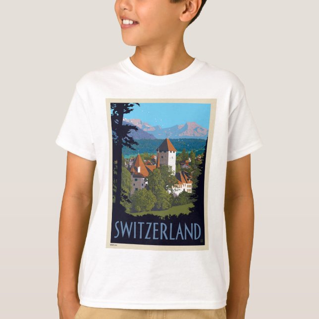 Chillon Castle | Schweiz T-Shirt (Vorderseite)