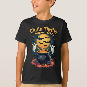 Chills Thrills und Mitternacht verschüttet Hallowe T-Shirt