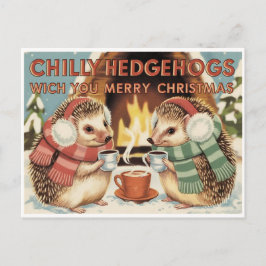 Chilly Igel Weihnachten Postkarte