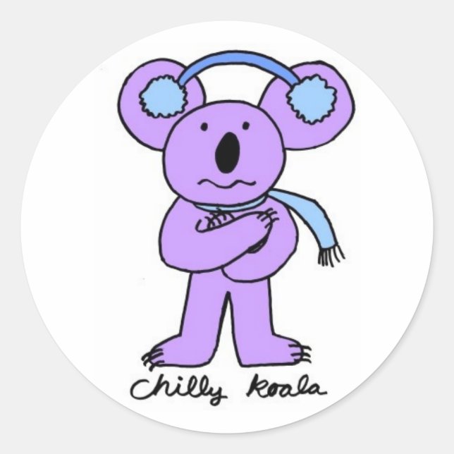 Chilly Koala Stickers (Vorderseite)