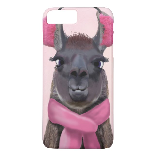 Chilly Llama Pink Case-Mate iPhone Hülle (Rückseite)