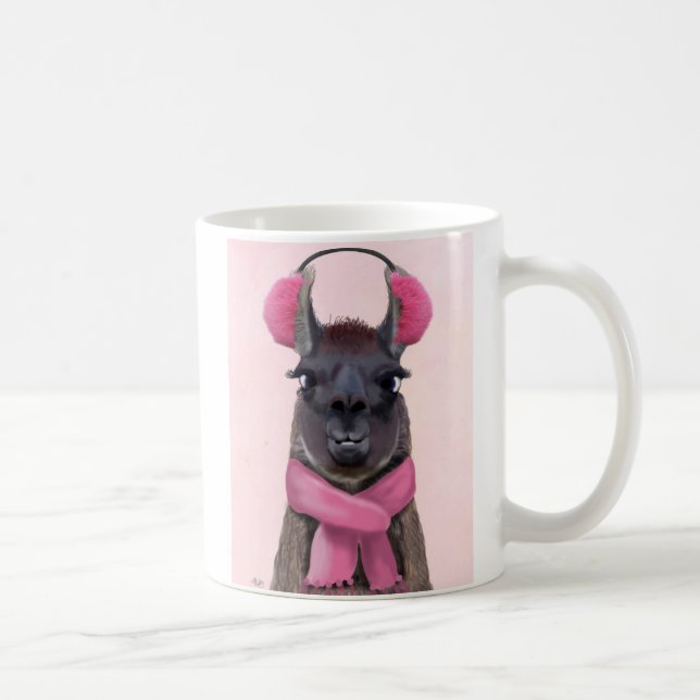 Chilly Llama Pink Kaffeetasse (Rechts)