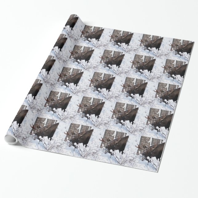 Chilly Moose Geschenkpapier (Ungerollt)