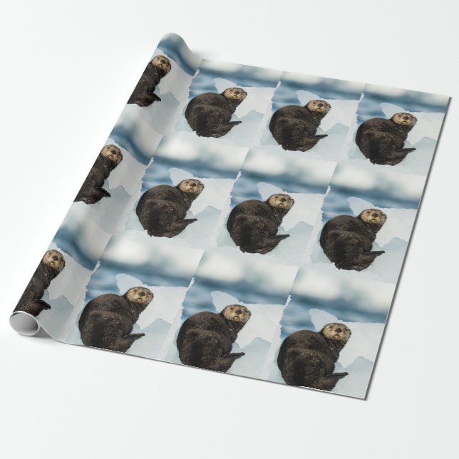 Chilly Sea Otter Geschenkpapier (Ungerollt)