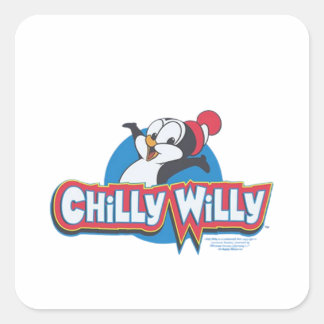 Chilly Willy - Logo Quadratischer Aufkleber