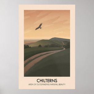 Chilterns AONB Reiseplakat Poster