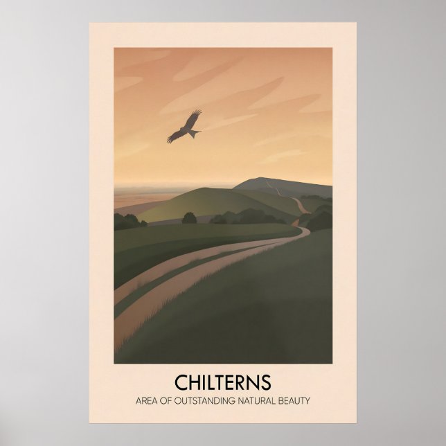 Chilterns AONB Reiseplakat Poster (Vorne)