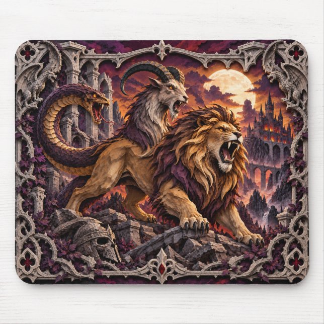 Chimäre, Paper Cut Monster Mousepad (Vorne)