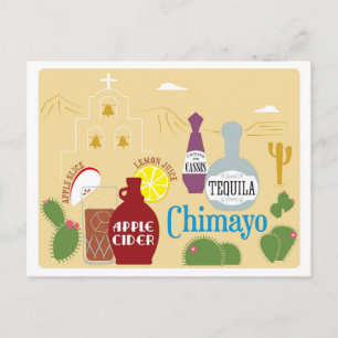 Chimayo Cider- und Tequila-Cocktail Postkarte
