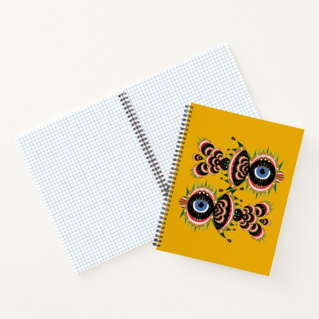 Chimera - Fish Bird Notebook Notizbuch (Innenseite)