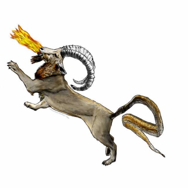 Chimera Freistehende Fotoskulptur (Vorne)