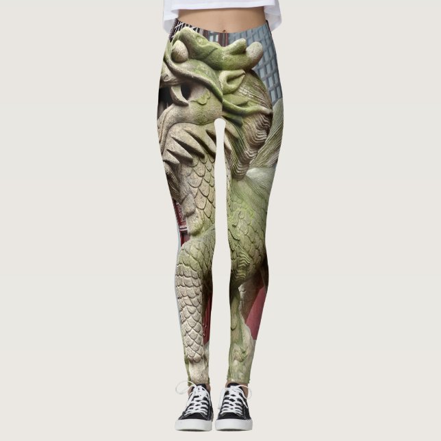 Chimera Guardian mit alter Patina in Leggings (Vorderseite)