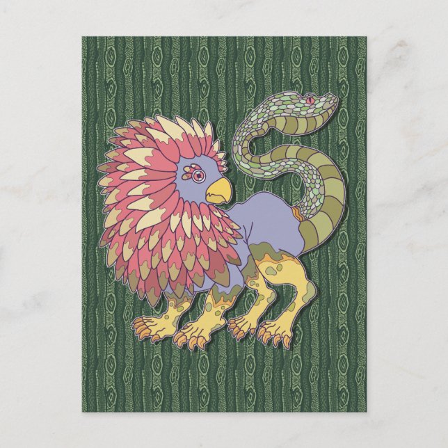 Chimera-Monster Postkarte (Vorderseite)
