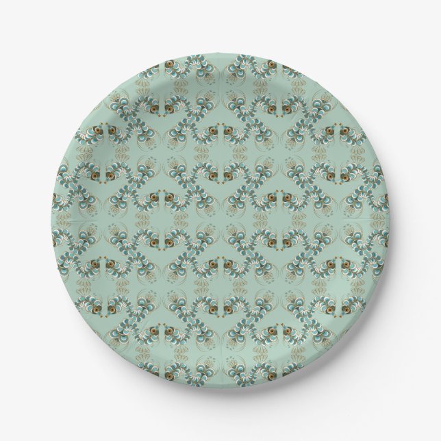 Chimera - Peacock Seepferd 7" Paper Tellers Pappteller (Vorderseite)