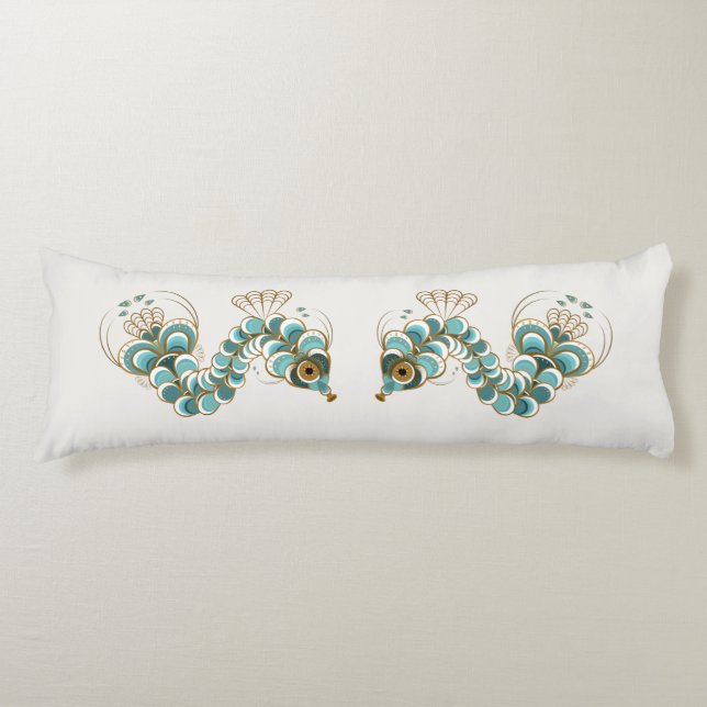 Chimera - Peacock Seepferd Body Pillow Seitenschläferkissen (Vorderseite)