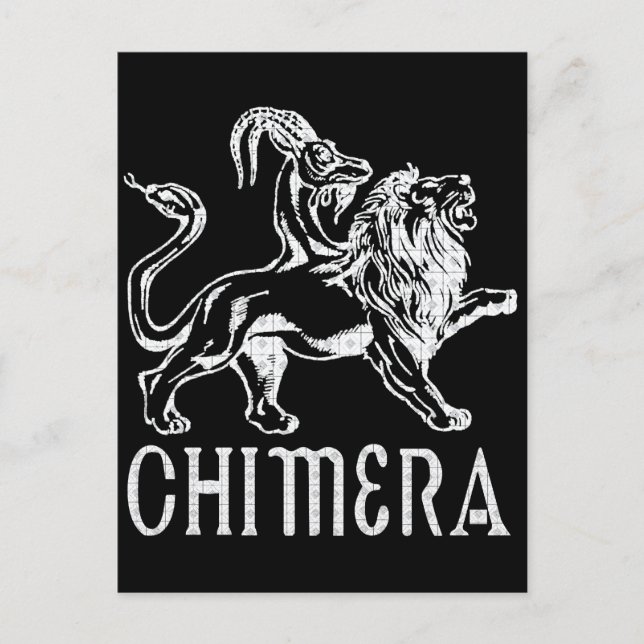 Chimera Postkarte (Vorderseite)