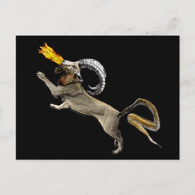 Chimera Postkarte (Vorderseite)