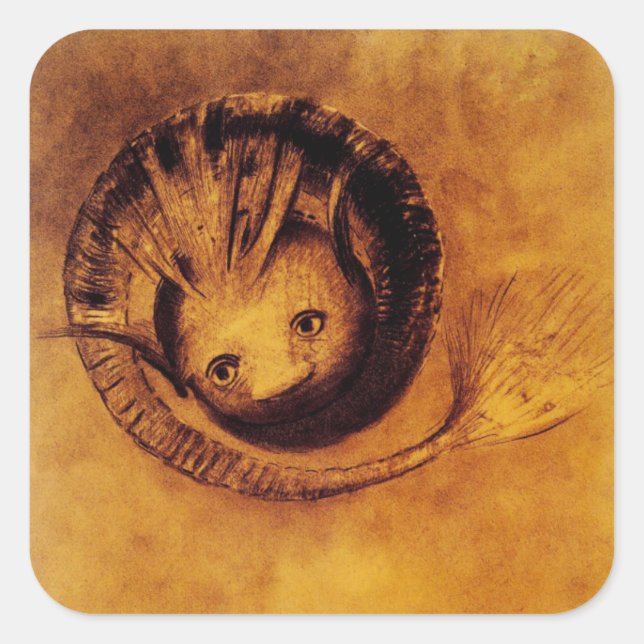 Chimera Quadratischer Aufkleber (Vorderseite)